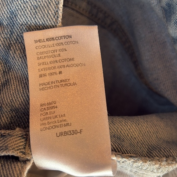 BDG urban outfitters light blue faded wash denim High Rise Baggy Jeans Sz 27 - Picture 11 of 11